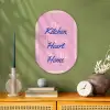 Tekst - Blauw - Keuken - Kader Wandcirkel Ovaal Forex klein -sfeer2