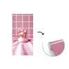 Badeend -Strik - Roze fotobehang vinyl groot -3d