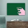 This is art - Schaduw - Roze canvas 2cm klein -sfeer4