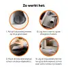 Chilipeper - Keramiek - Blauw Inductie beschermer vinyl 3mm klein -zzzzzzz-td-werking