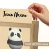 Panda - Beige - Minimalistisch Light Box met kabel (Kinderlampje) klein -USP_websiteprintNL
