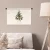 Kerstboom - Kerst - Merry Christmas - Beige Wandkleed katoen klein -sfeer4
