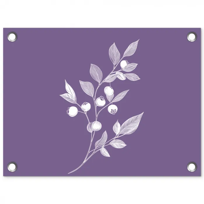 Tak - Sierlijk - Bladeren - Minimalistisch tuinposter los doek klein -3d