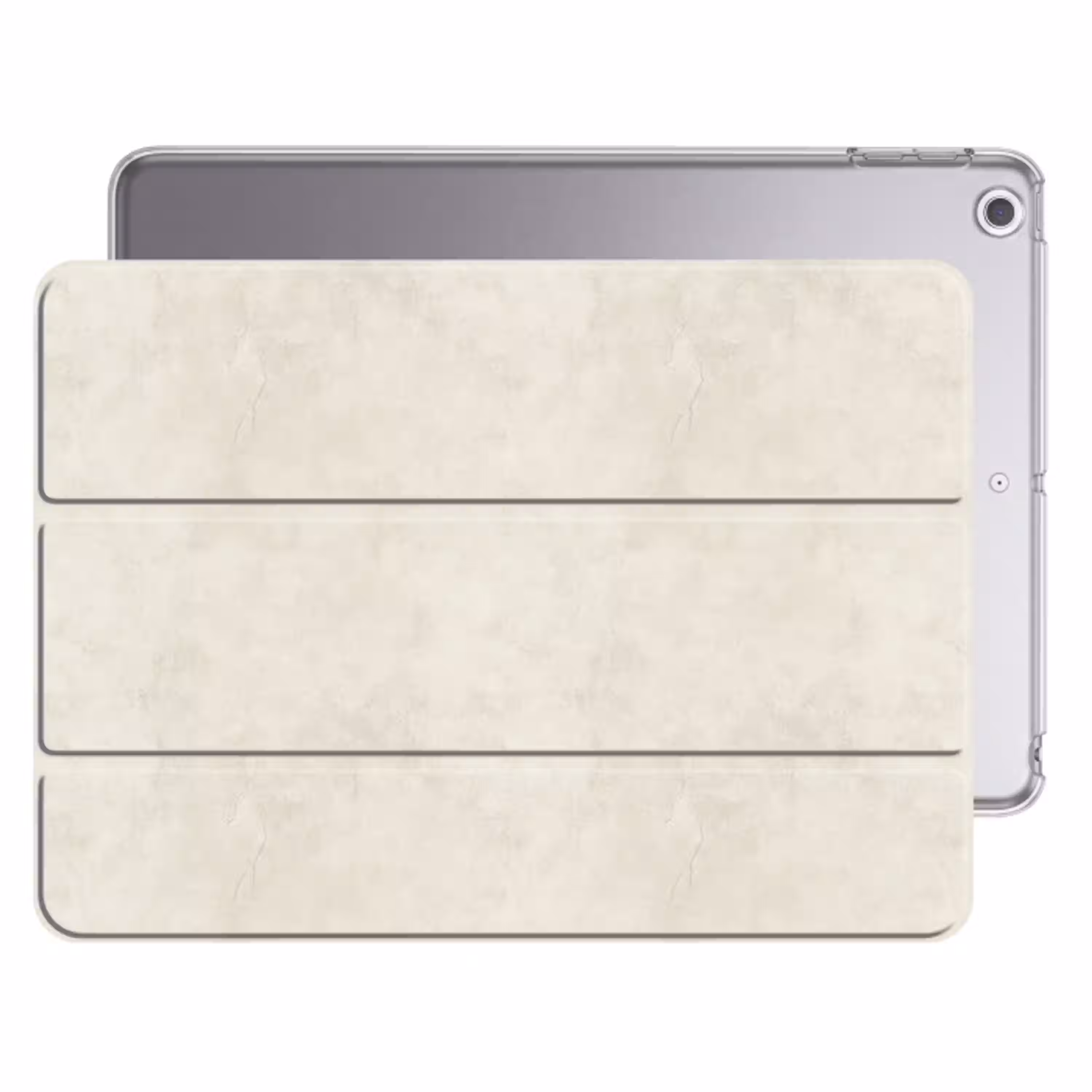 Crème - Egaal - Beton Apple iPad 2017 middel 1172 -threedimensional_3d_global