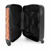 Retro disco 70s bloem patroon kleurrijk NBS - Handbagage koffer - Kinderen Unisex middel -binnenkant