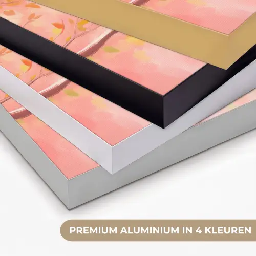 Vogels - Kleurrijk - Tak Textielframe zwart klein -USP_kleurenNL