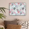 Inductie beschermer - Bladeren - Pastel - Jungle - Afdekplaat voor kookplaat canvas 2cm klein -sfeer1