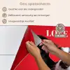 Hond - Hartjesbril - Loveyou - Rood keuken achterwand spatscherm klein -spatscherm_NL
