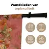 Vrouw - Bril - Roze - Bloemen Wandkleed katoen klein -sfeer2