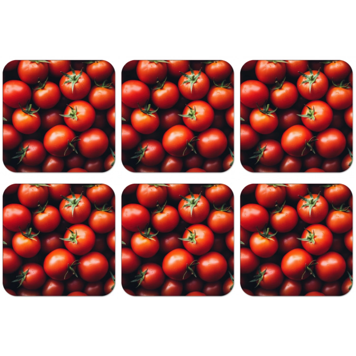 Groente - Rood - Tomaten onderzetter kurk middel -zkaufland3dotto