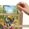 Wasbeer  - Natuur - Bloemen - Bouwhelm Light Box met kabel (Kinderlampje) klein -USP_websiteprintNL