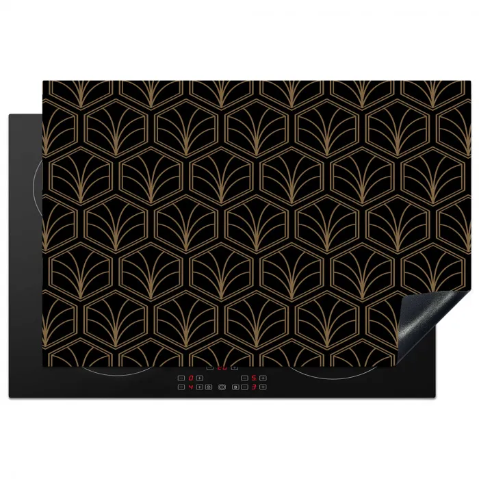 Pijlvorm - Waaier - Goud Inductie beschermer vinyl 3mm klein 276 -3d