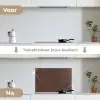 Patroon - Geometrisch - Bruin - Roest keuken achterwand spatscherm klein 900 -voor_na_NL
