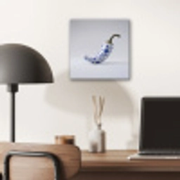 Chilipeper - Keramiek - Blauw aluminium wit klein -sfeer5