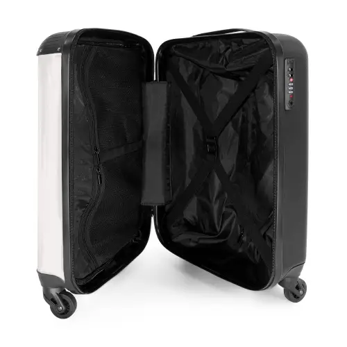 Prinses met zwart jurkje NBS - Handbagage koffer - Kinderen Unisex middel -binnenkant