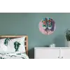 Sneakers - Veters - Kleurrijk - Schaduw Wandcirkel aluminium klein -slaapkamer