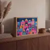 Kleurrijk - Avond - Islamitisch Light Box met batterij (Wandlamp) middel -sfeer2
