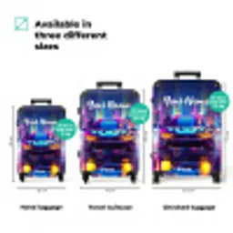 Neon nightcar NBS - Handbagage koffer - Kinderen Unisex middel zzzzzzVergelijking_3EN