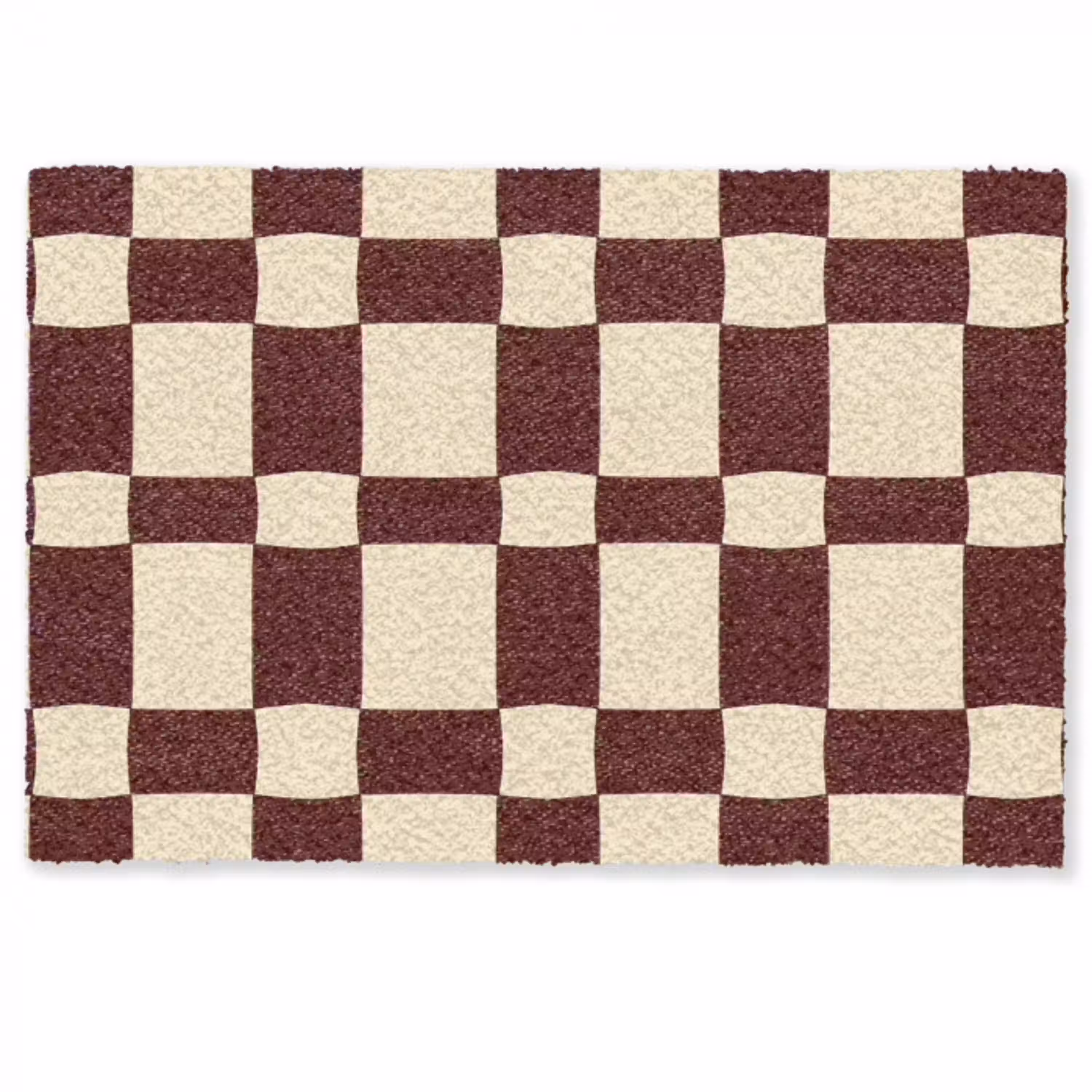 Retro - Patroon - Bruin Deurmat klein 898 -zkaufland3d