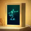Voetballer - Trap - Blauw - Digitaal Light Box met kabel klein -zzzz_3d_website