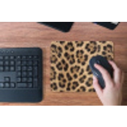 Luipaard - Vacht - Klassiek - Bruin muismat rubber klein -toetsenbord