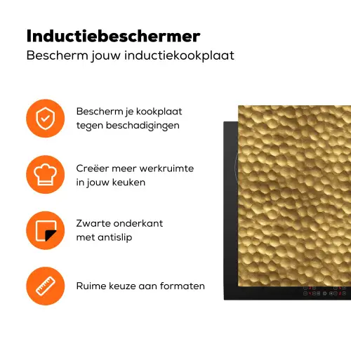Metaal - Dynamisch - Goud Inductie beschermer vinyl 3mm klein 276 -zzzzzzz-td-ups