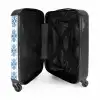 Zomer tegel print blauw NBS - Handbagage koffer - Kinderen Unisex middel -binnenkant