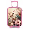 Vogels met roze bloemen Kinderkoffer - Roze klein -zz3dotto