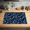 Grafisch - Bloesemtak - Blauw Inductie beschermer vinyl 3mm klein 276 -sfeer5
