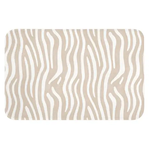 Abstract - Zebra - Beige WCmat klein 1009 -3d
