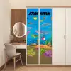Onderwaterwereld met vissen en zeeleven en de tekst “Deze kamer is van: jouw naam”. deurposter klein -sfeer3