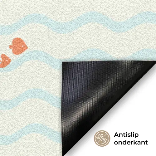 Golf - Vis - Blauw - Oranje Deurmat klein 898 -antislip_NL