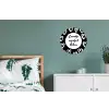 Tekst - Zonnetje, wijntje & kletsen - Quotes - Wijn - Tuin Wandcirkel aluminium klein -slaapkamer