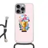 Trofee - Best Mom - Bloemen - Kleurrijk Hoesje iPhone 16 Pro Max met koord klein -3d