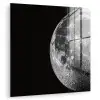 Close-up - Maan - Wit - Textuur plexiglas 5mm klein -zzzproduct_nieuw