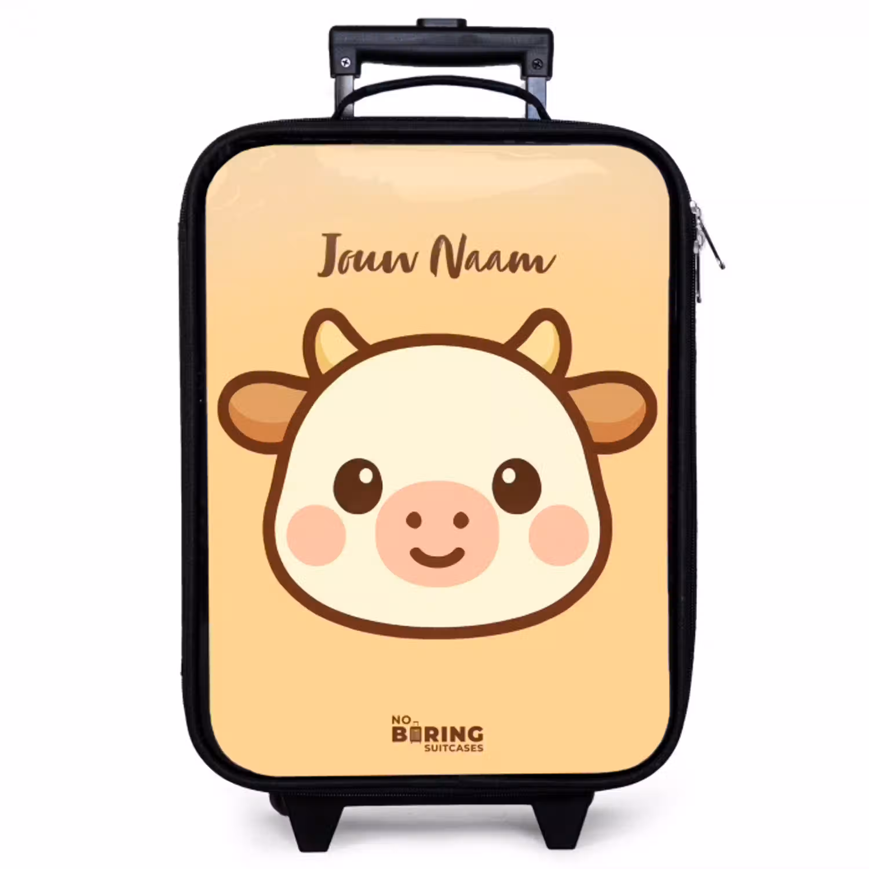 Kawai - Koe - Bruin Kinderkoffer - Zwart klein -zzz_website3d
