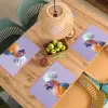 Papegaai - Koksmuts - Paars - Cute Placemat vinyl groot -zzsfeer5_Kitchenyeah-website