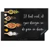Ik gooi dingen in de pan en duim - Keuken - Quotes - Spreuken - Humor Inductie beschermer vinyl 3mm klein -3d