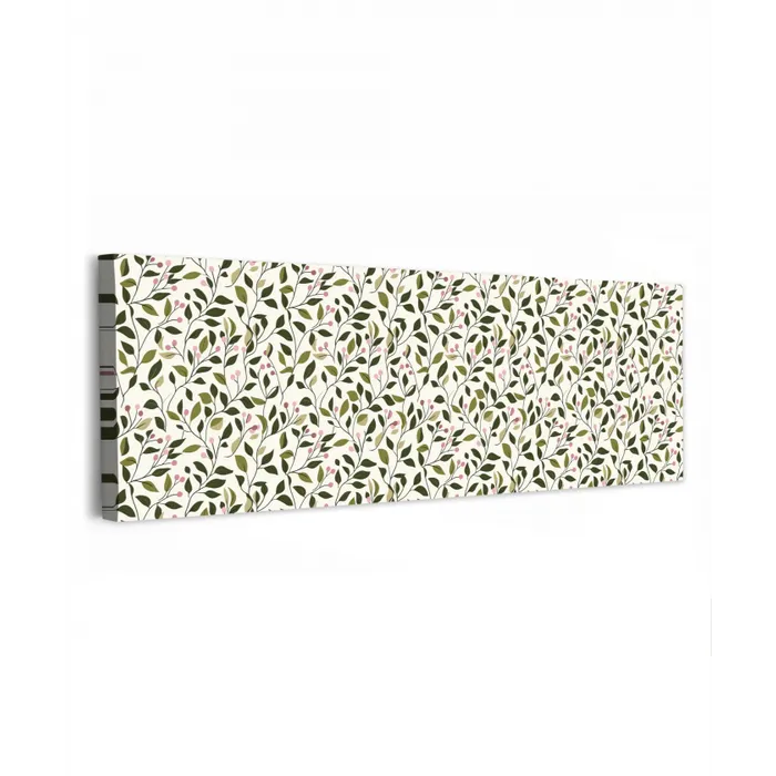 Bladeren - Bessen - Roze canvas 2cm klein 828 -z3d