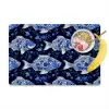 Vissen - Bloemen - Blauw Placemat vinyl groot 368 -zzzproduct_Kitchenyeah-website