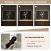 Sierlijk - Boeket - Goud - Vaas Light Box met batterij (Wandlamp) middel -USP_dimbaarNL