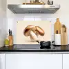 Champignons - Zacht - Beige Inductie beschemer met haakjes klein -sfeer2
