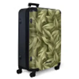 Bladeren - Modern - Groen NBS - Large koffer - Volwassenen Unisex groot -product1
