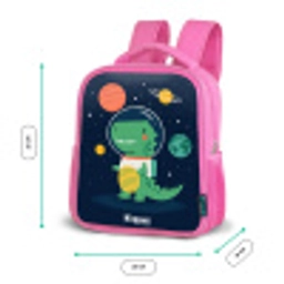 Ruimte - Dino - Planeten - Sterren Kinderrugzak - Roze middel -productfoto_formaten