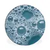 Schuim - Water - Textuur Wandcirkel aluminium klein -3d