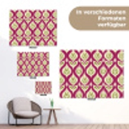 Retro - Floraal - Paars tuinposter los doek klein 239 -Xsfeer9_DE