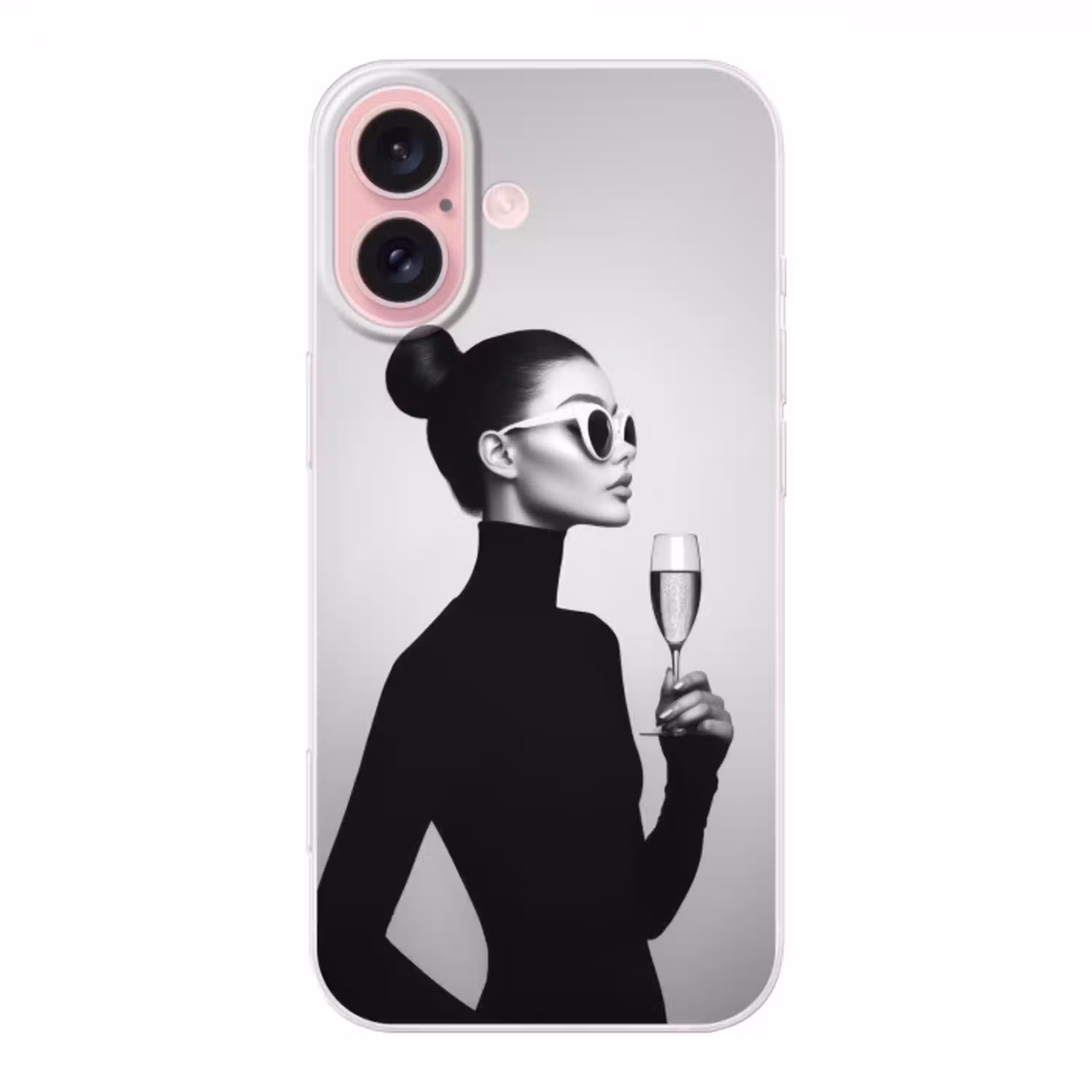 Vrouw - Champagne - Modern Apple iPhone 16 klein -3d