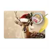 Kerst - Hert - Gewei - Rood Placemat vinyl groot -zzzproduct_Kitchenyeah-website