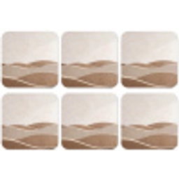 Abstract - Golven - Modern - Beige onderzetter kurk middel -zkaufland3dotto
