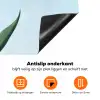 Tulpen - Blauw - Bladeren Inductie beschermer vinyl 3mm klein -zzzzzzz-td-onderkant